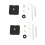 2X Clock Movement Mechanism with White Hour Minute Red Second Hand DIY Tools Kit 2