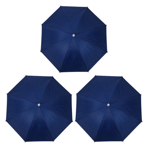 Banda EláStica de Pesca ChapéU Guarda-Chuva 3X 26 Polegadas de Diâmetro Azul Escuro
