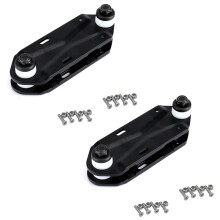2X Waterborne Rail Adapter Surfskate Truck Fits Any Board - Carve & Cruise Like A Surfboard,Rail Adapter,Black