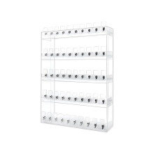 Acrylic Cigarette Display Rack with Automatic Push Shelf, Wall Mounted or Countertop Organizer 43x16x66.5cm
