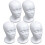 5X Female Foam Mannequin  Model Hat Wig Display Stand Rack White 1