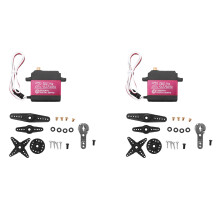 2X 25KG Servo Digital Engranaje de Metal Completo Alto Par Impermeable para RC Robot Rastreador de AutomóViles ÁNgulo de Control 270
