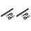 2X Handlebar Extension Mount Bicycle Bike Handle Bar Bracket Extender Holder（black） 1