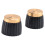 40x Guitar AMP Amplifier Knobs Push- Black+Gold Cap for  Amplifier 2