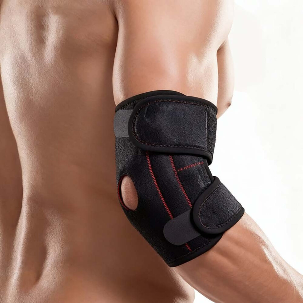Inf Adjustable Spring Support Elbow Brace For Outdoor Sports - Single