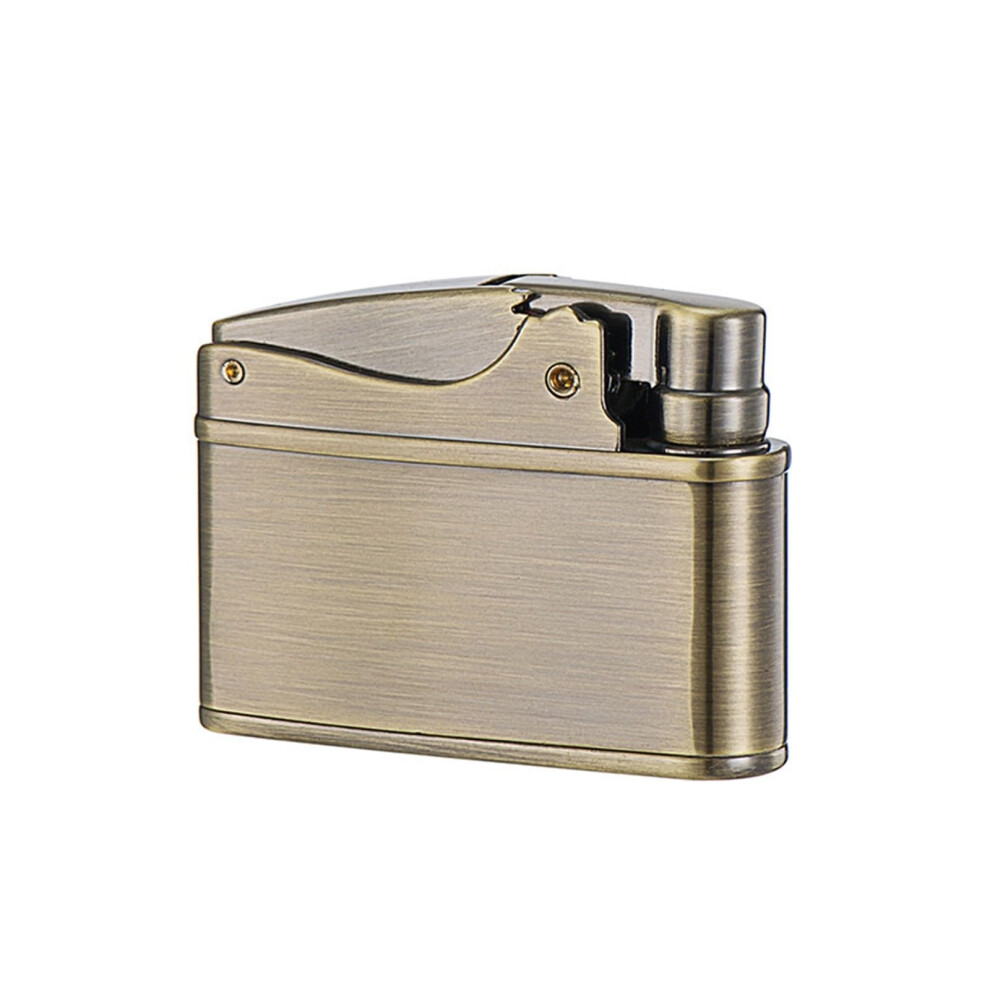 Vintage Kerosene Lighter Refillable Metal Soft Flame Trench Lighter for Cigar Candle Collectible A