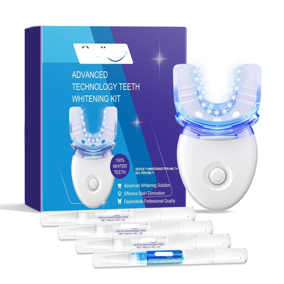 Teeth Whitening Kit for Sensitive Teeth with Remineralization Gel, Instant Whitening Results, 1PC