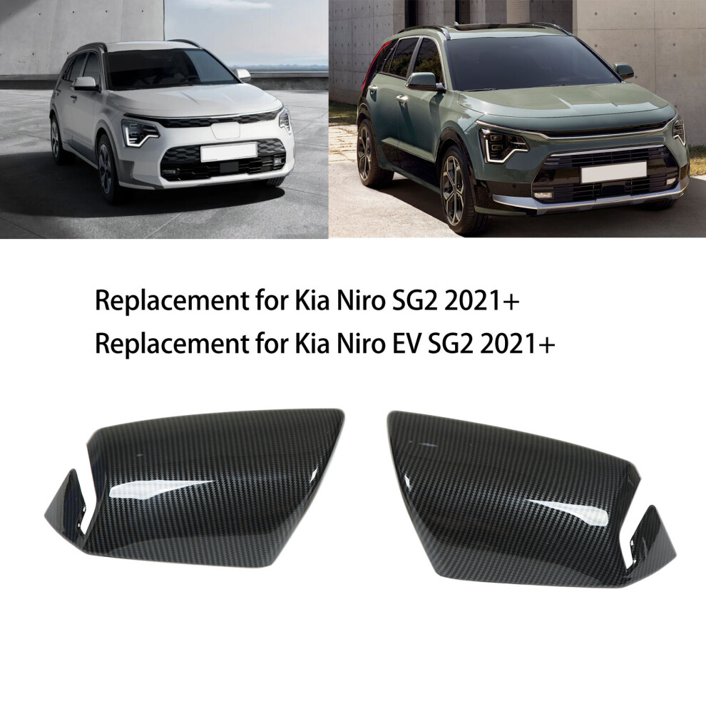 Carbon Fibre Wing Mirror Caps Kia Niro Sg2 2021 7340572749727