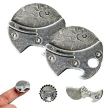2026 Alloy Coin-shaped Circular Accessory Pocket Knife Portable Keychain EDC