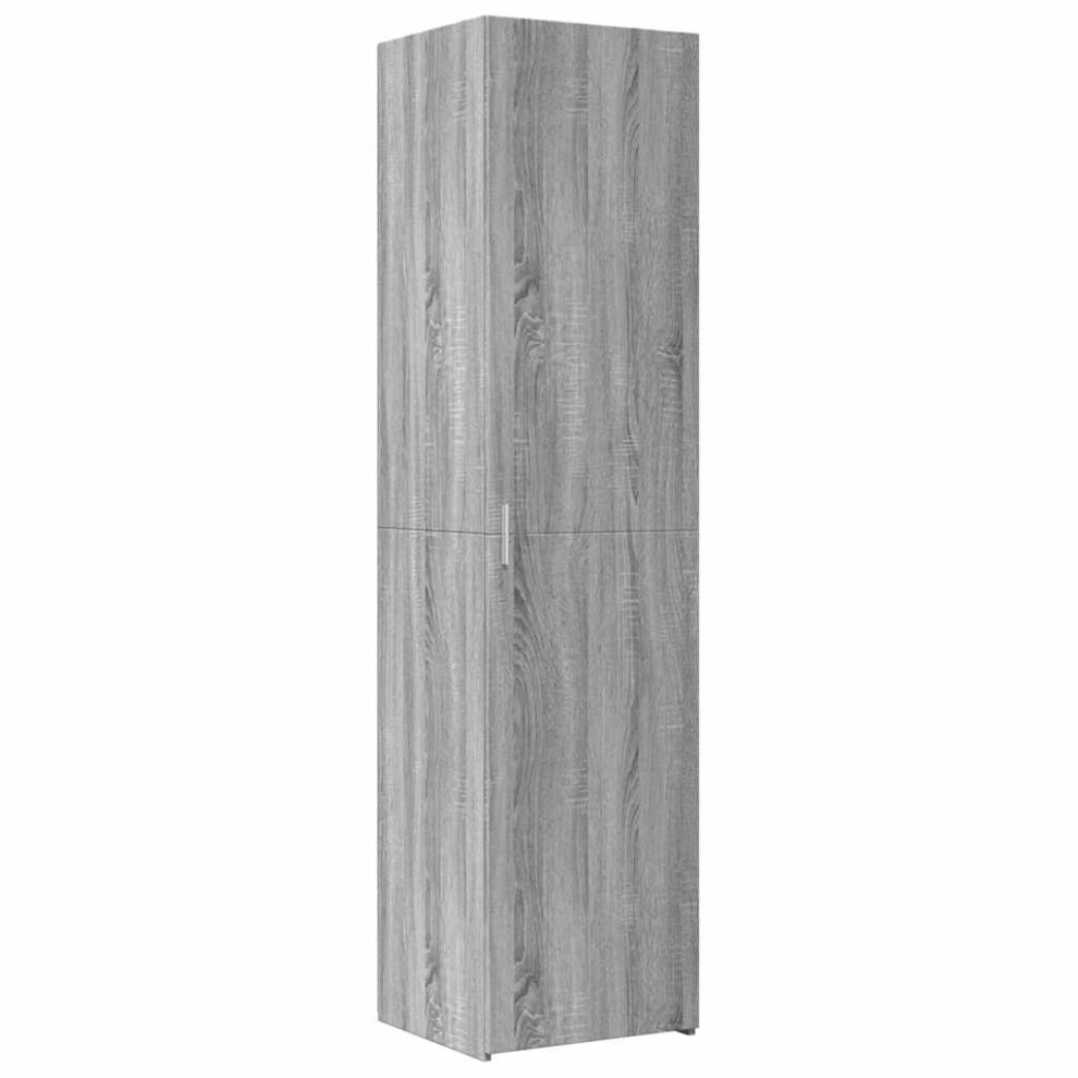 vidaXL - Highboard - 45 x 42.5 x 185 cm - Grey - Image 2