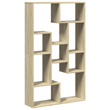 vidaXL Bookcase Bookshelf Rack Storage Cabinet Sonoma Oak Engineered Wood