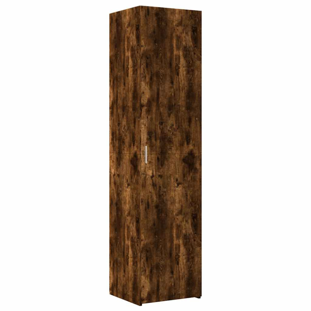 Vidaxl (Smoked Oak) Highboard Sideboard Side Cabinet Cupboard Concrete Grey Engineered Wood
