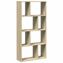 vidaXL Bookcase Bookshelf Rack Storage Cabinet Sonoma Oak Engineered Wood