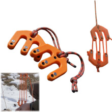 Ultra-lightweight hunting game enhancer, portable nylon lifting device pulley system