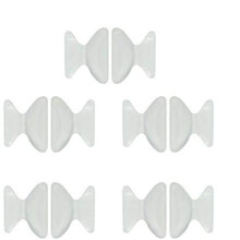 5 Pairs Transparent Silicone Nose Pads 1.8mm NonSlip Eyeglass Nose Pad Replacements for Glasses