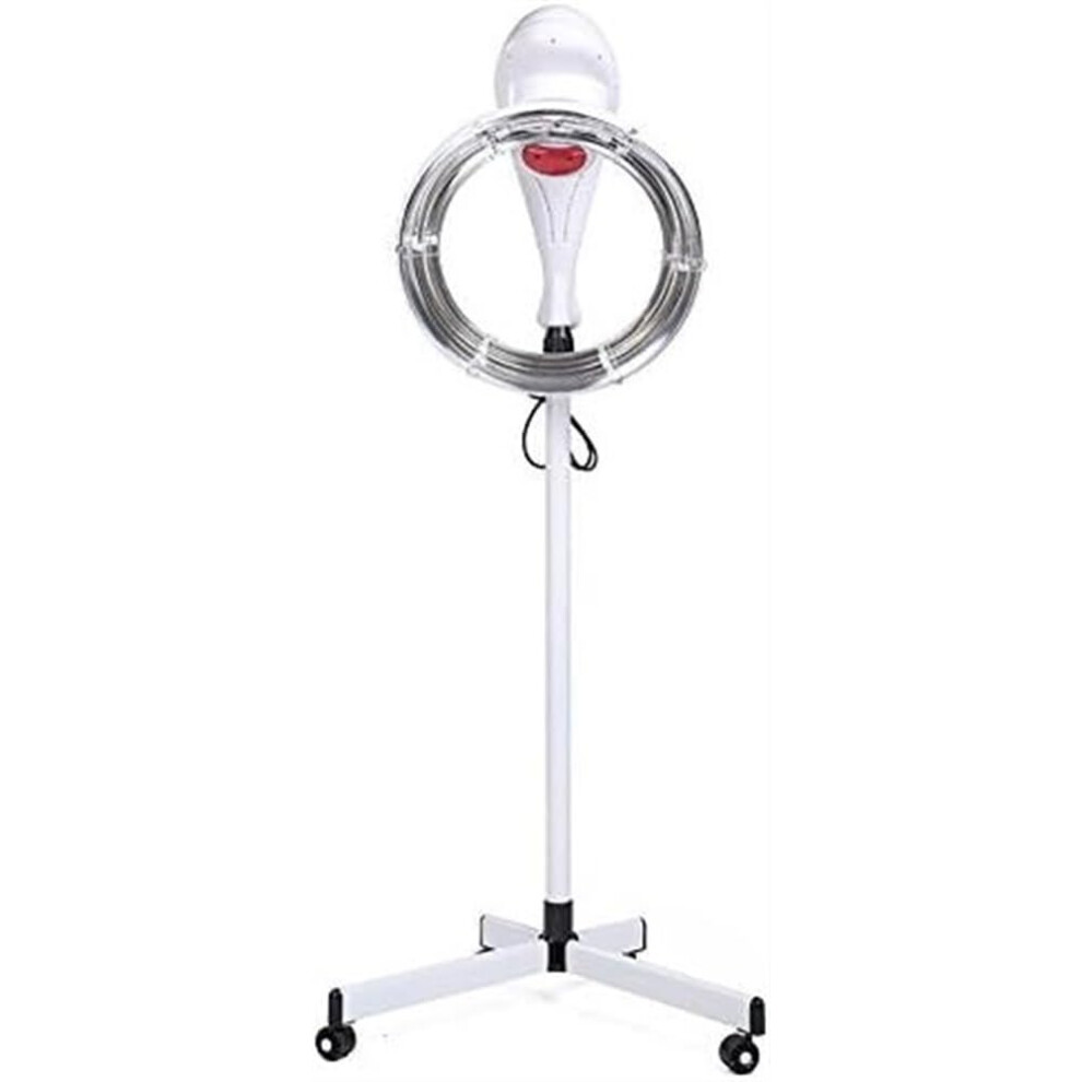 950W Standing Professional Salon Hair Dryer with Adjustable Hood and Wheels, Quiet Orbital Heat