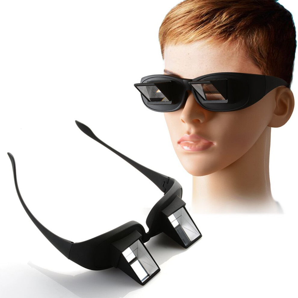 Bed and Sofa Prism Reading Glasses for Lying Down â Horizontal Viewing Comfort, Universal Fit
