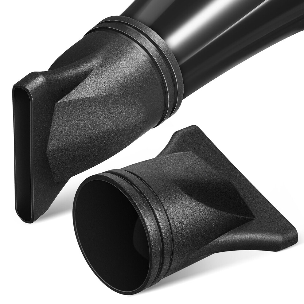 Black 2Pcs Hair Dryer Nozzle Attachments For Precision Airflow And Smooth Styling