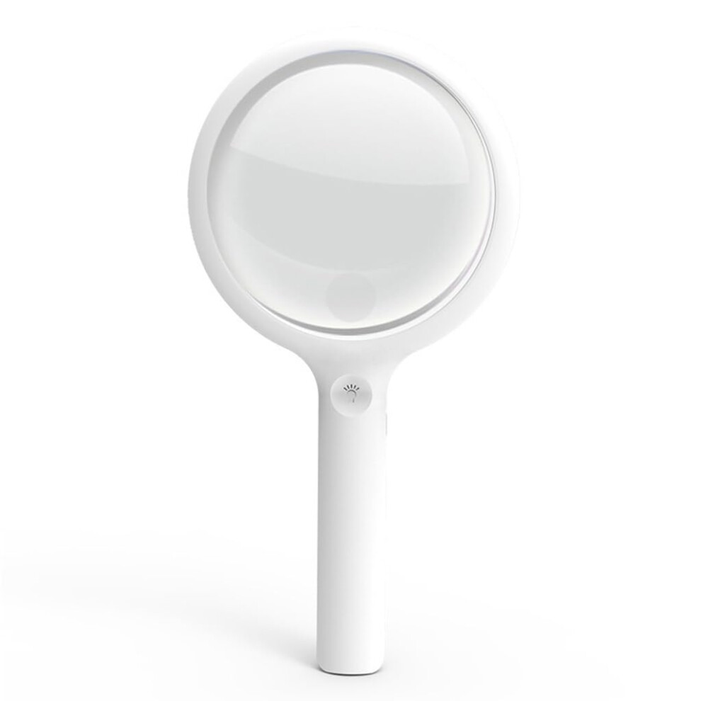 30x Rechargeable Handheld Magnifying Glass with 20 LED Lights for Reading and Crafts,  Clarity Lens