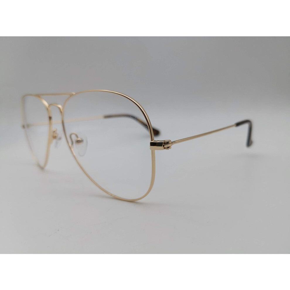 Blue/Light/Silver Aviator Blocking Glasses For Men And Women Anti Glare Lenses Eye Strain Relief