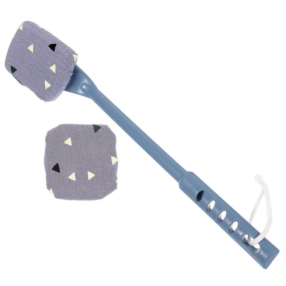 Back Scrubber with Long Handle for Shower, Gentle Exfoliating Bath Brush for Hard to Reach Areas