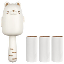Lint Roller for Pet Hair Removal, Fast FabricSafe Cleaning with Extendable Long Handle, 3 Refills Included