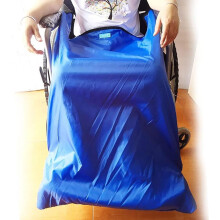 Waterproof Wheelchair Blanket for Seniors with Fleece Lining, Windproof Lap Cover with Foot Pocket