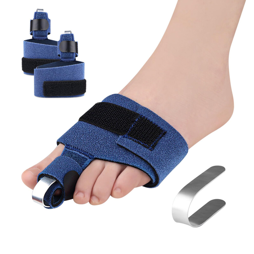Linxiu Toe Splints For Straightening Toe Corrector Brace Toe Straightener Broken Toe Support For Men Women Foot Toes Injuries Sprains 2 Packs
