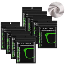 10 Pack Anti Fog Wipes and Nano Cloth Reusable Defog Cleaning for Glasses Goggles Helmet Lens