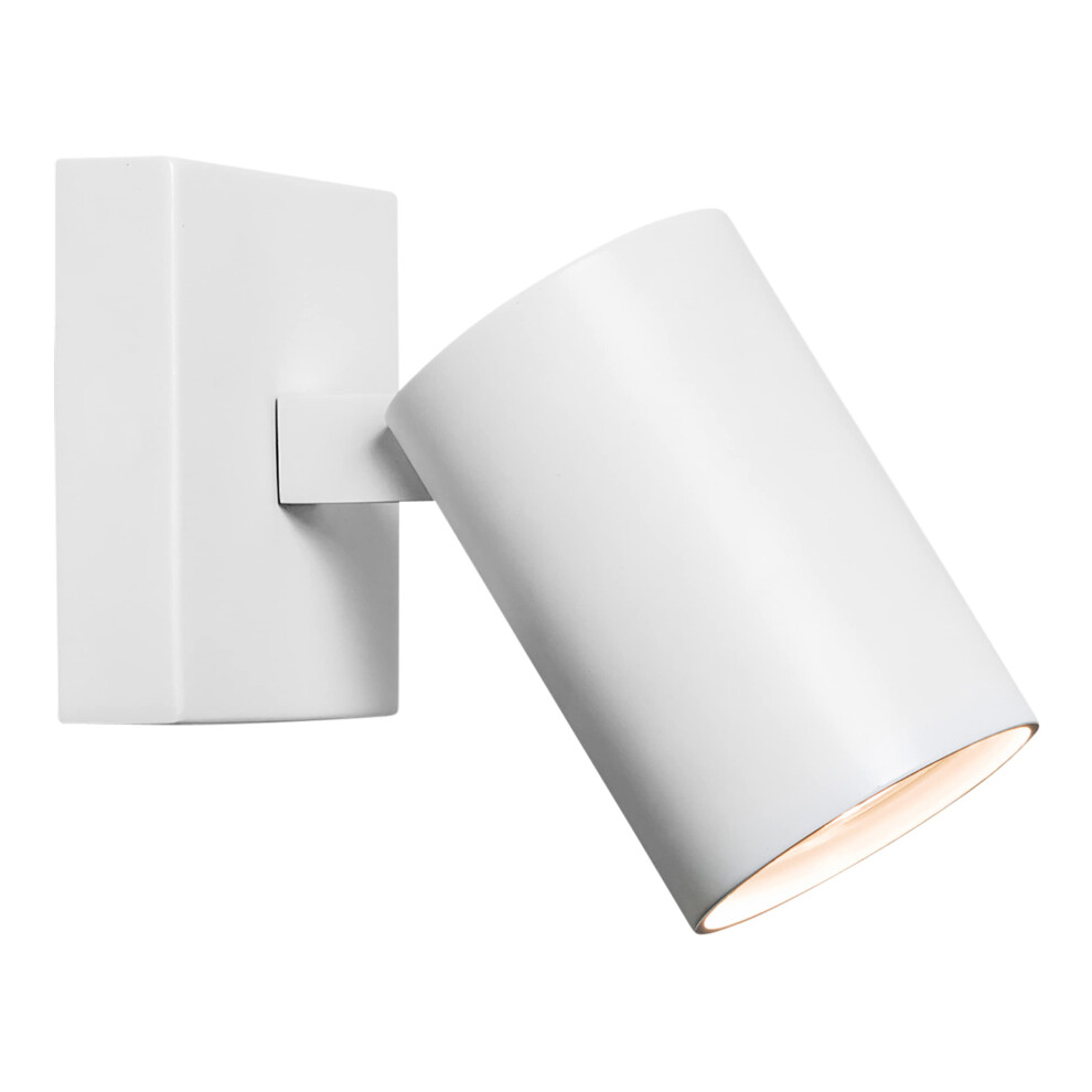 Astro Ascoli Single Indoor Spotlight (Textured ), Gu10 Lamp, Designed In Britain - 1286001 - 3 Years Guarantee White