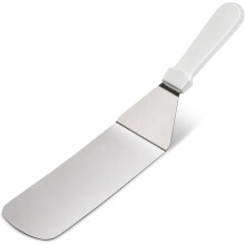 New Star Foodservice 36213 Plastic Handle Flexible Grill Turner/Spatula, 14.5-Inch, White