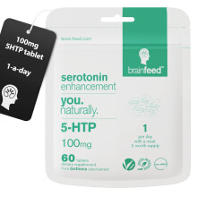 5 HTP Supplement | 60 x 5HTP High Strength Tablets -1 A Day | Natural 5htp 100mg from Griffonia Seed Extract | Serotonin Supplements | Mood Booster |