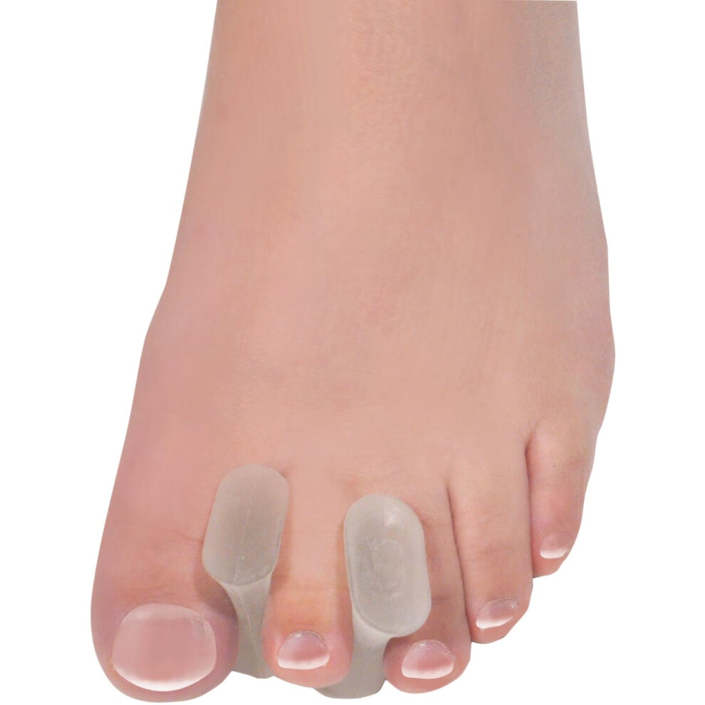 Aidapt Gel Toe Spreaders Pressure Relief From Friction Related Toe Pain Realign And Prevent Toes From Turning Inwards Aids Pain From Bunions, Overlapping,