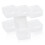 GLADFRESIT 6Pcs Small Plastic Containers With Lids Mini Rectangular Empty Containers Box Case with Lid for Beads Business Cards Pills Small Items (4.5 1