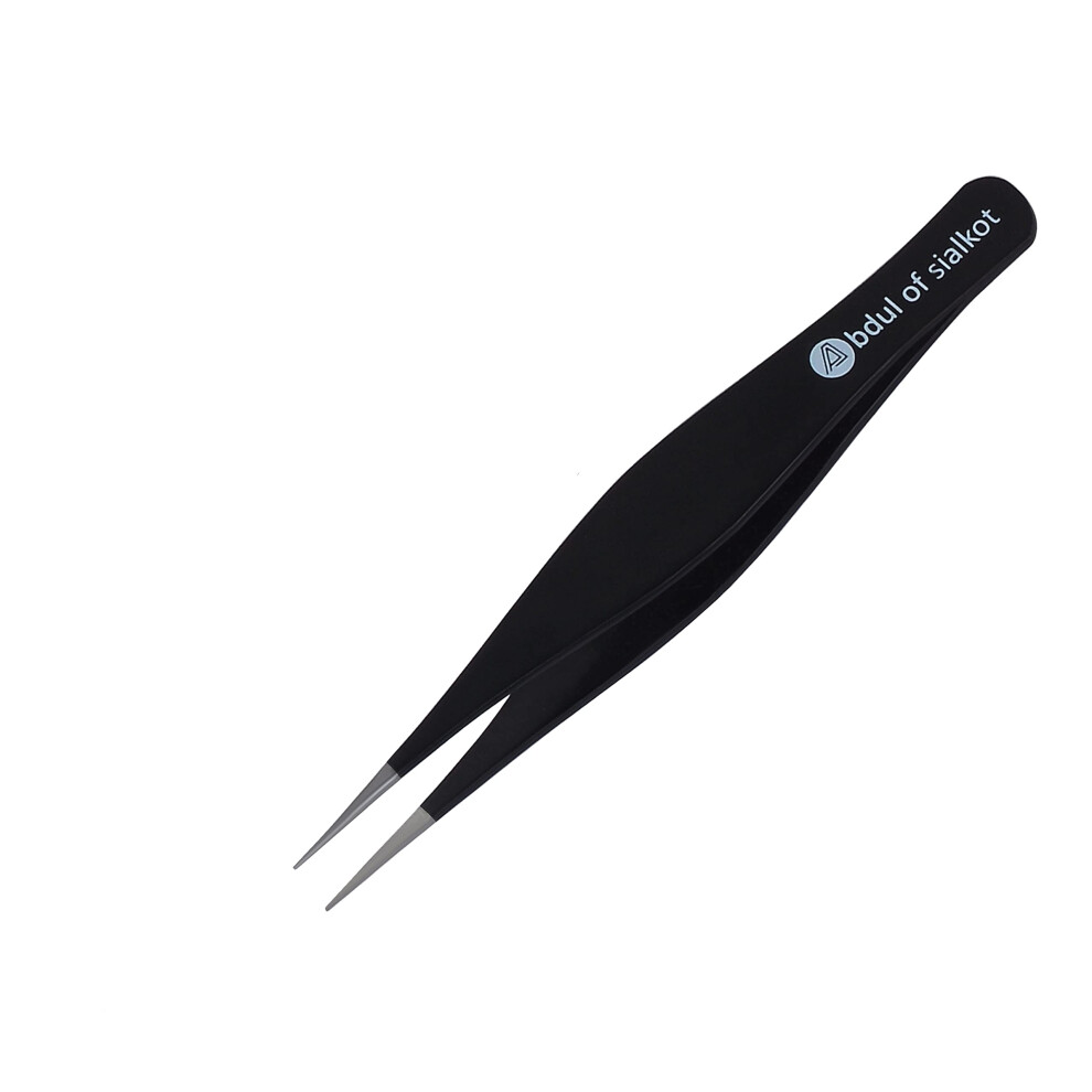 Abdul Of Sialkot Pointed Tweezers ,Needle Nose Tip, Sharp Precision Ingrown Hair, Surgical Pointed For Blackheads & Splinters/Best Tweezers For