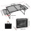 Folding Camping Table Storage Outdoor Desk Mesh Top Height Extendable 2