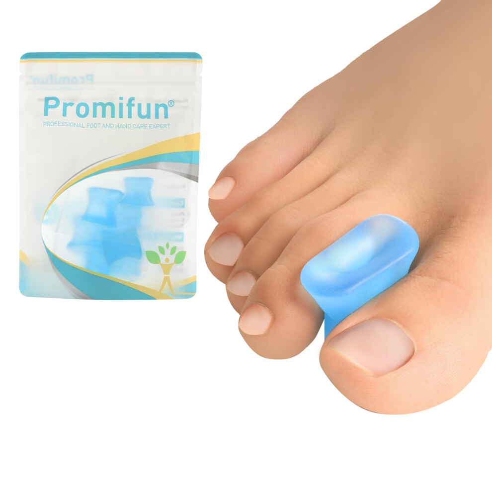 Promifun Upgraded Gel Toe Separators ? 12-Pack Bunion Pads ? Toe Spacers For Straightening Overlapping Toes, Bunions, Calluses ? Soft Silicone Bunion