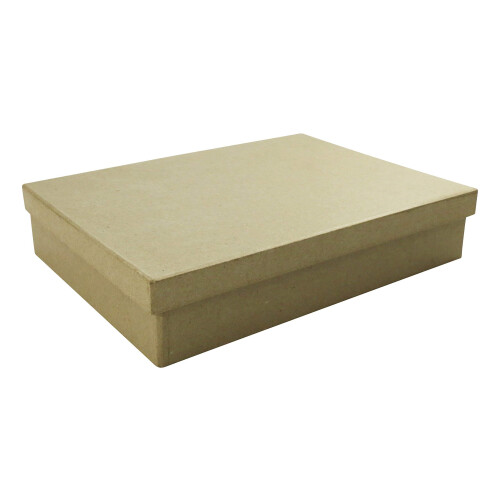 D?copatch Mache A5 Square box, 16.5x22.5x4.5cm, Brown