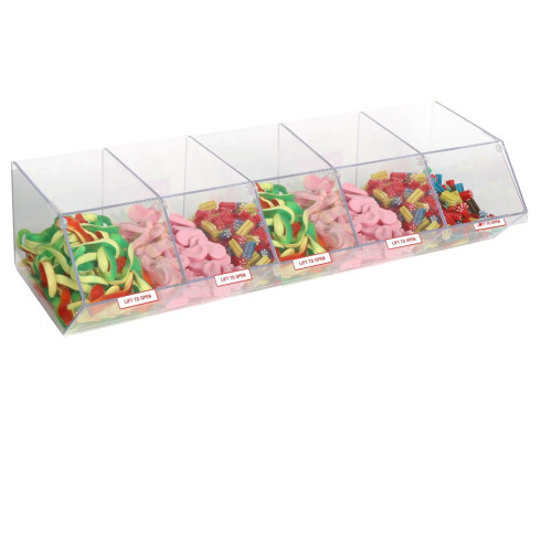 New Pick N Mix Sweet Acrylic Dispenser Display Stacking BIN Holder (Large)