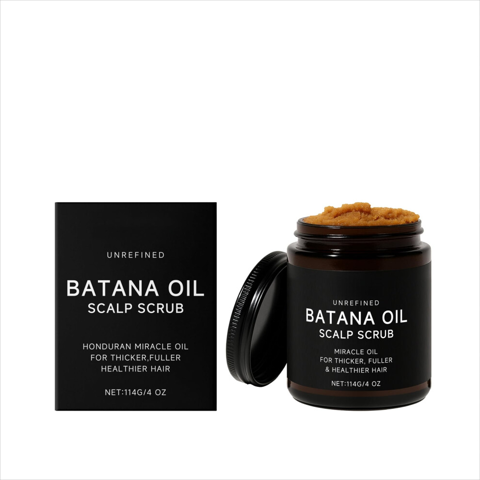 Sea Salt Scalp Scrub with Batana Oil Hair Exfoliator for Deep Cleansing and Hydration for All Hair Types