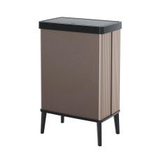 Curver Keter Verto, Differentiated Collection Bin, Pressure Lid, Double Compartment, Stylish Design, Recyclable, Ideal for Bathroom, Living Room or