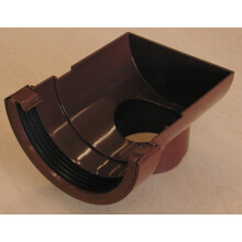 Wavin OSMA Roundline Stopend Outlet 112mm Black 0T007b