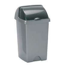 Addis 24 Litre Roll Top Bin, Metallic