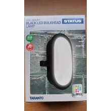 Taranto 5.5w Black LED Bulkhead Lamp Wall Mount