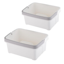 Minky Multipurpose Cleaning Caddy with Handle & Divider (White, Twin Pack)