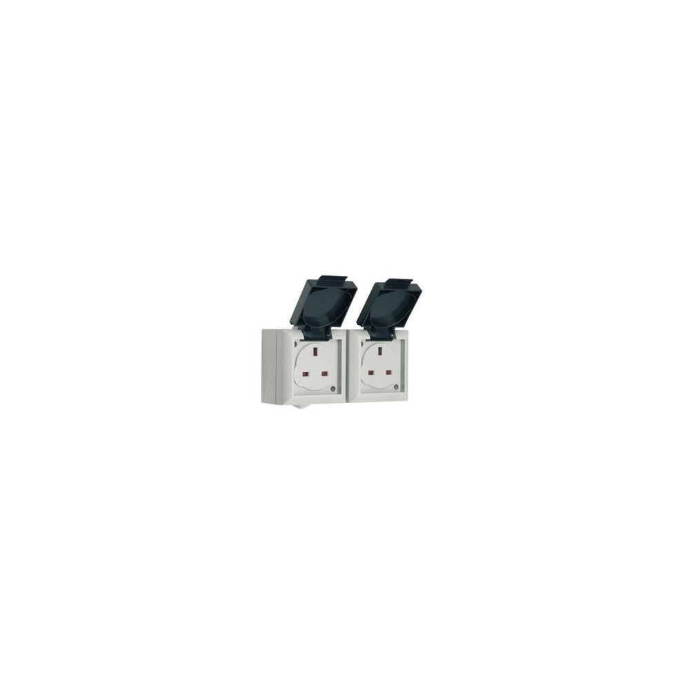 Smj Electrical Ep213b Ip54 Twin 13A Socket 5055410038124