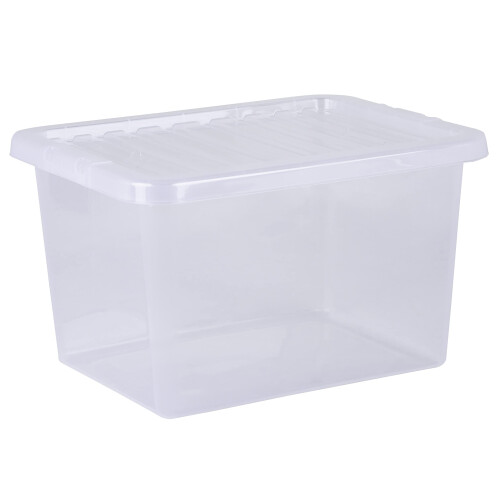 Wham Wham Pack 5 Crystal 25L Box & Lid Clear