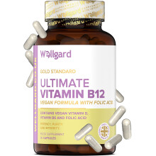 Wellgard Vegan Vitamin B12 High Strength by Wellgard - Folic Acid, Vitamin B6, Vitamin D3, B12 Supplement for Men & Women, Made in UK
