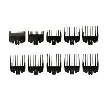10pcs Universal Hair Clipper Guards Set for Precise Length Control Barber Guide Comb Kit Black