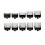 10pcs Universal Hair Clipper Guards Set for Precise Length Control Barber Guide Comb Kit Black 1
